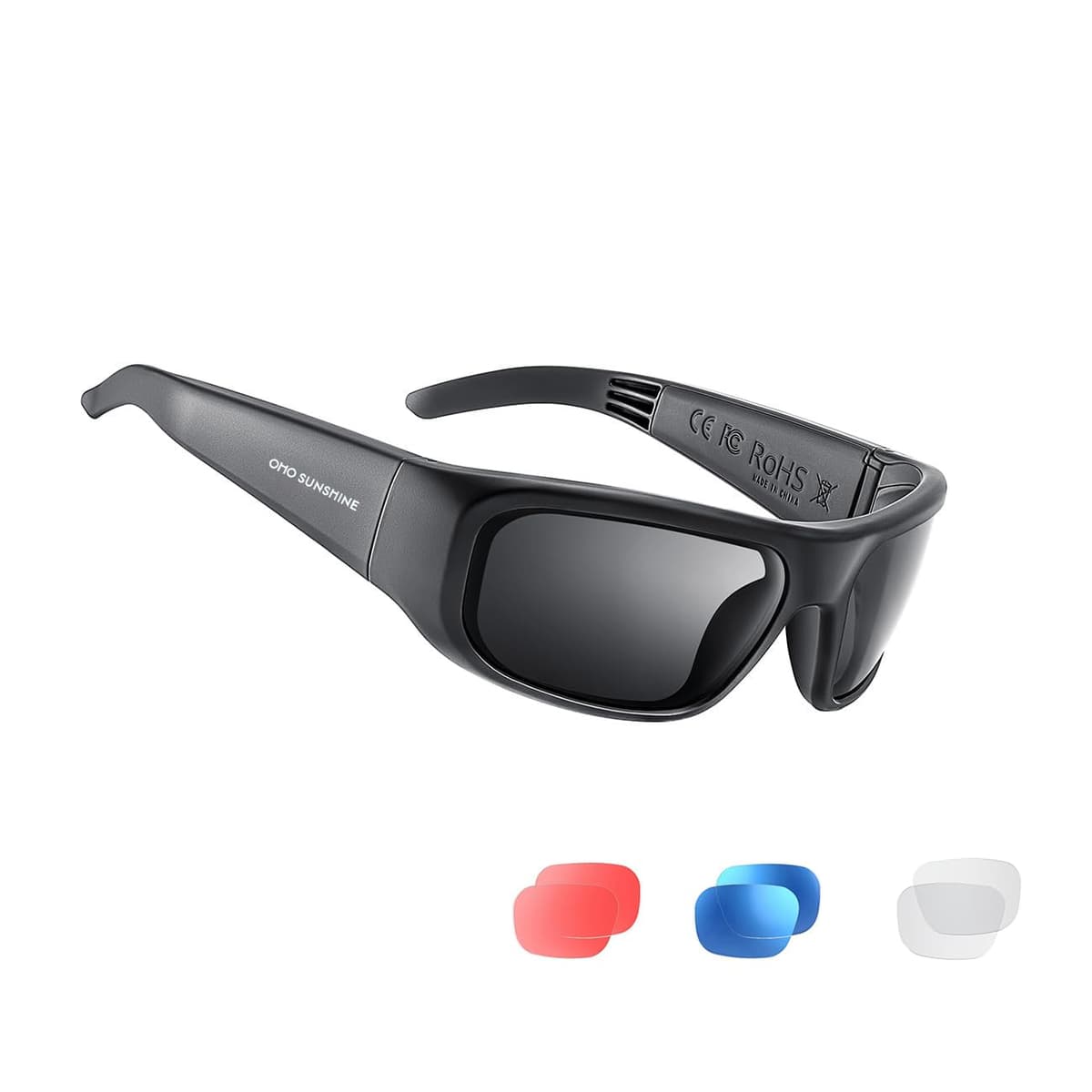 OhO sunshine Bluetooth Audio Sunglasses, Lightweight Open Ear Sport Glasses, 10H Playtime, UV400 ANSI Z87.1, Water Resistant with Voice Control - 71% off