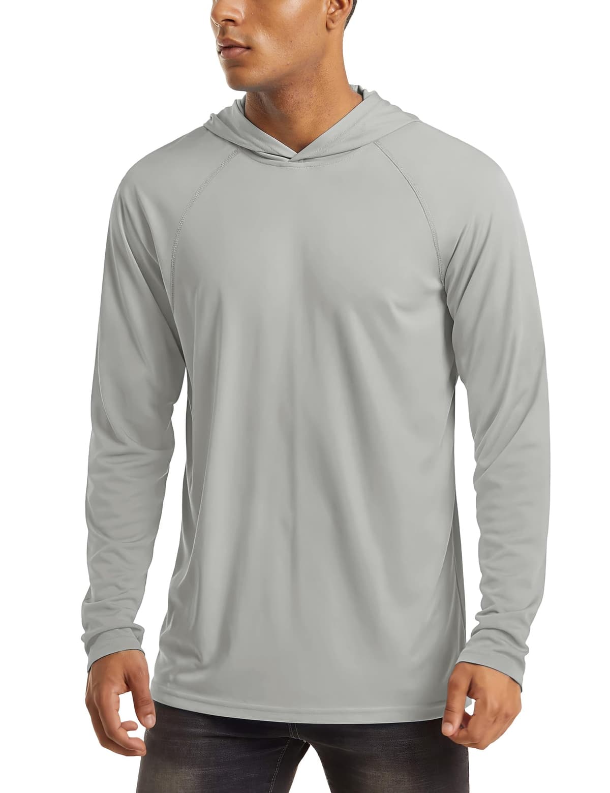 MAGCOMSEN Men's Hooded UPF 50+ Sun Protection T Shirts Long Sleeve Athletic Fishing Shirts Rash Guards - 63% off