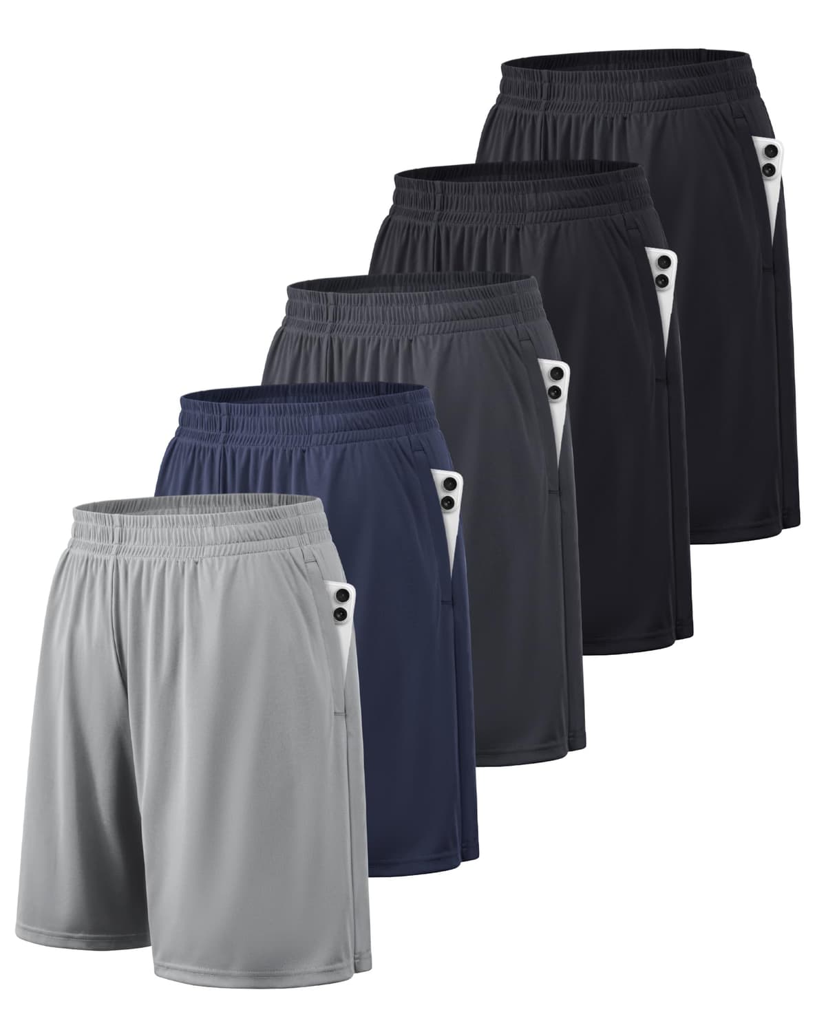 BALENNZ Athletic Shorts for Men with Pockets and Elastic Waistband Quick Dry Activewear - 55% off