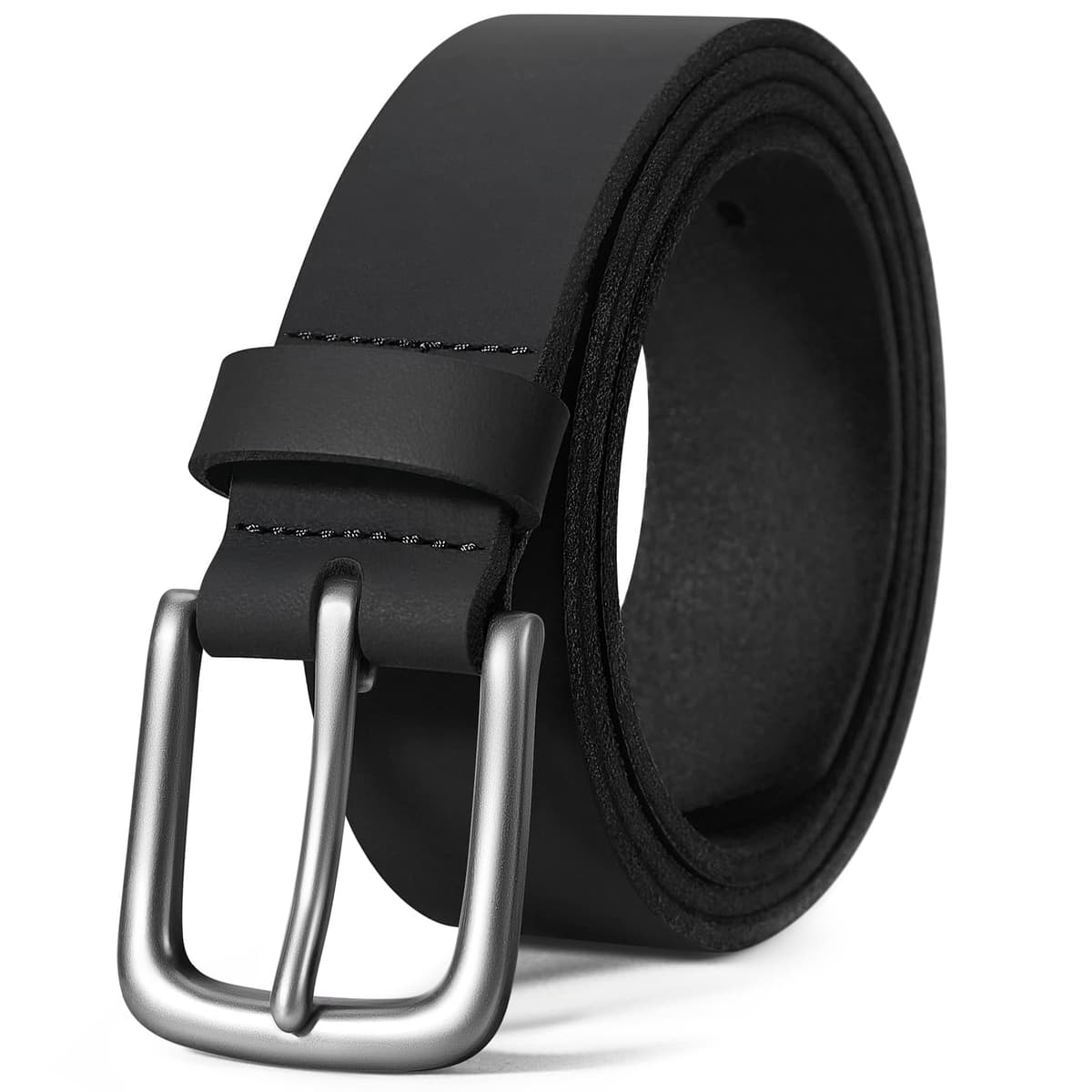 VATAN Men's Full Grain Leather Casual Every Day Jeans Belts, Handmade Men Leather Belt with Gift Box - 67% off