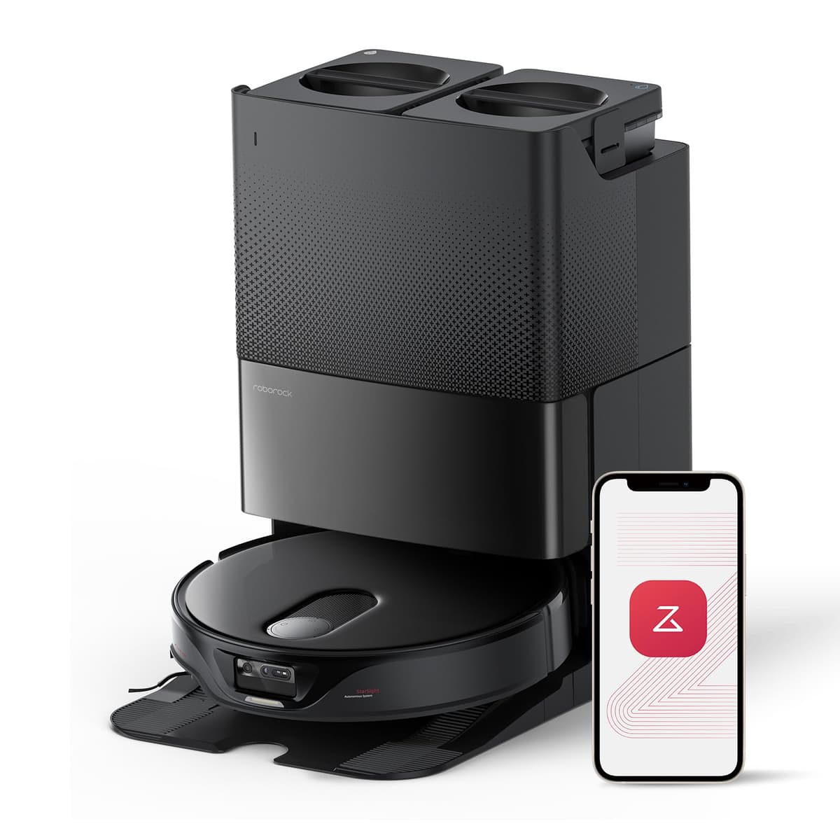 roborock Qrevo Slim Robot Vacuum and Mop Combo, 8.2cm Ultra-Slim, 3D Sensing Tech, Advanced Obstacle Recognition, Powerful Suction, FlexiArm Side Brush & Mop, Auto Mop Washing & Drying, Self-Emptying - 50% off