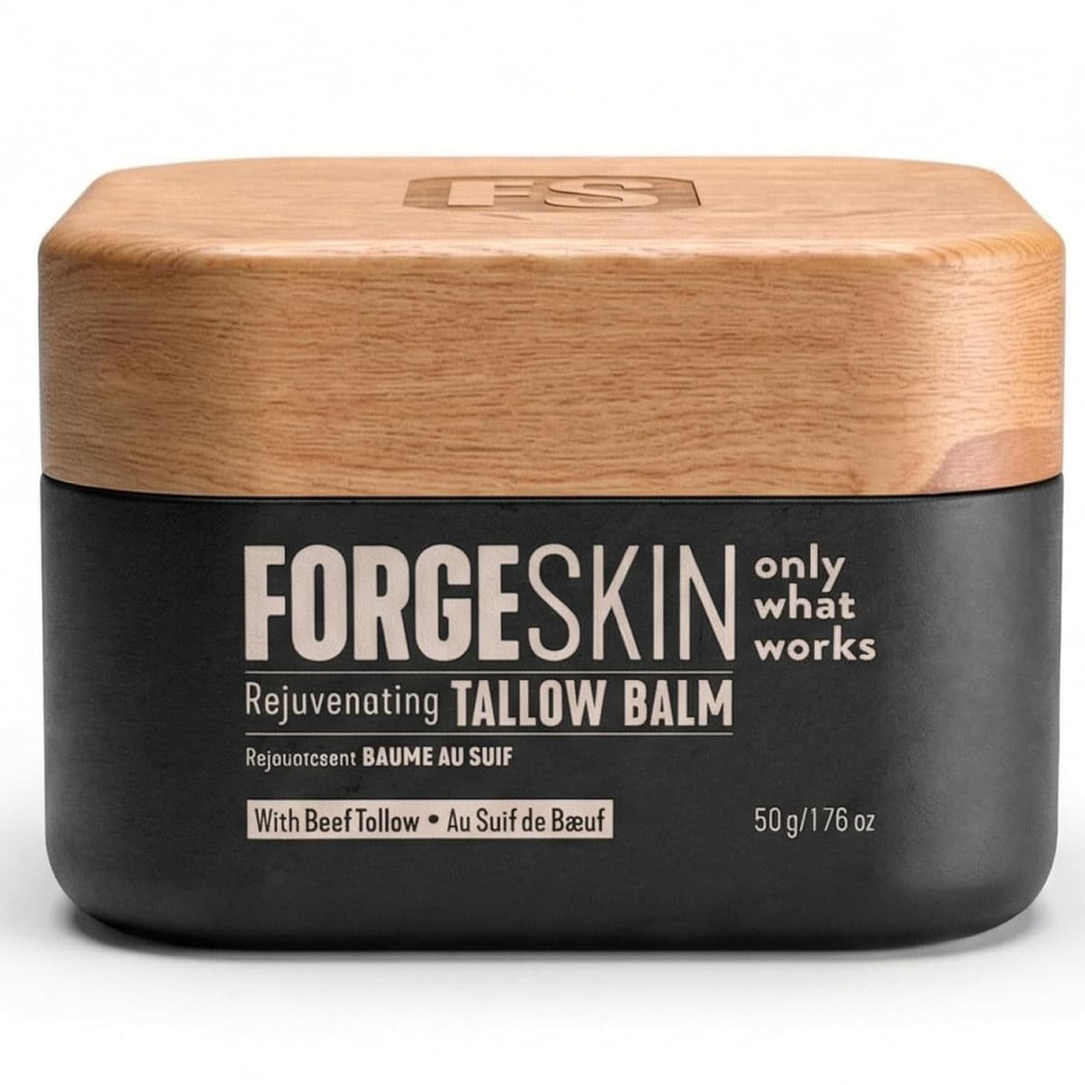 Forge Skin® Wrinkle Defense Beef Tallow Balm for Men [TALLOW-BASED] Moisturizer for Face Hydration - Hydrating Anti Aging Skin Cream - Natural Facial Skincare Lotion with Essential Oils (1.7 OZ) - 50% off