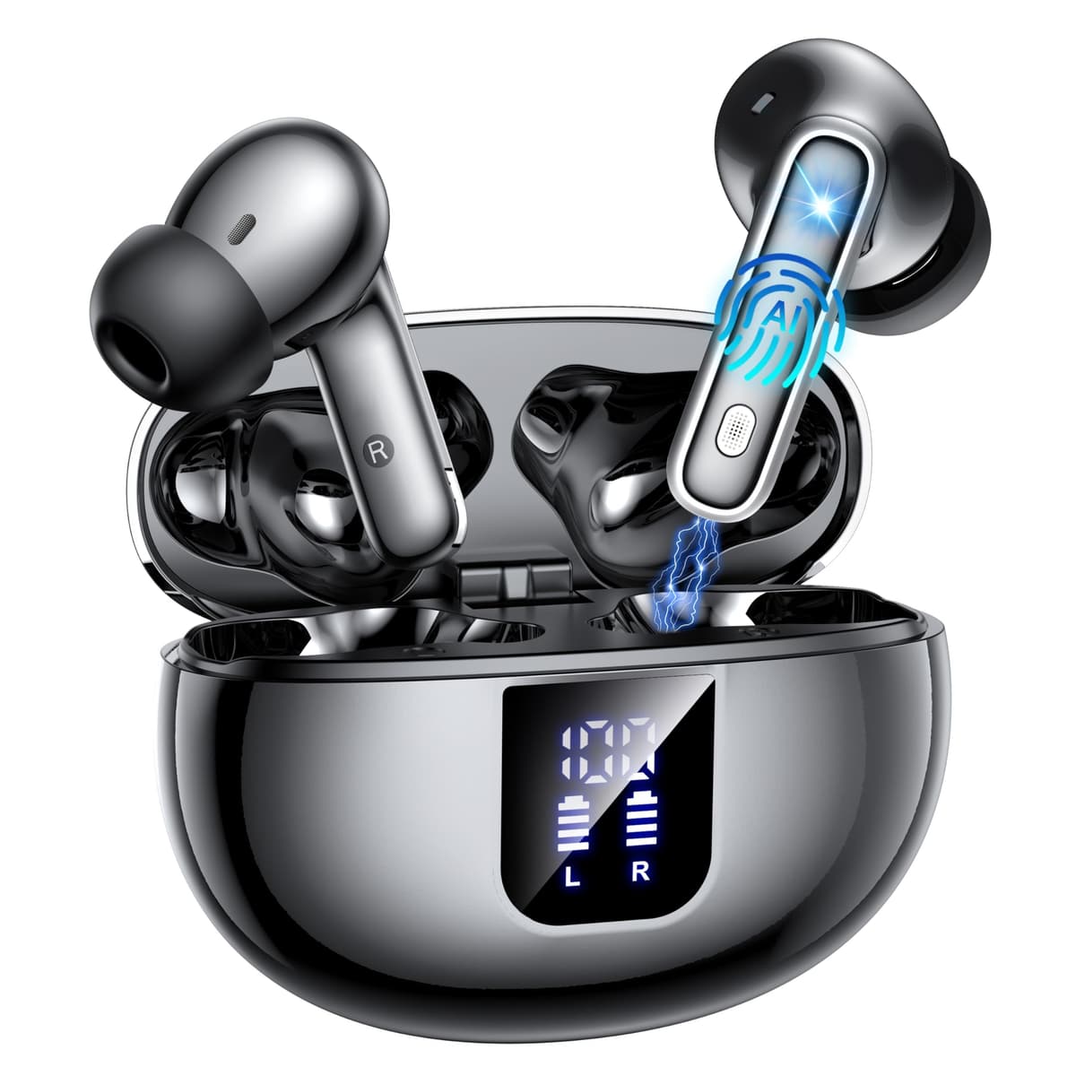 AI Translation Earbuds Real Time-188 Language Translator Earbuds,Simultaneous Interpretation Translator Ear Buds,No Subscription Audifonos Traductores Inglés Español,AI Translating Earbuds for Travel - 79% off