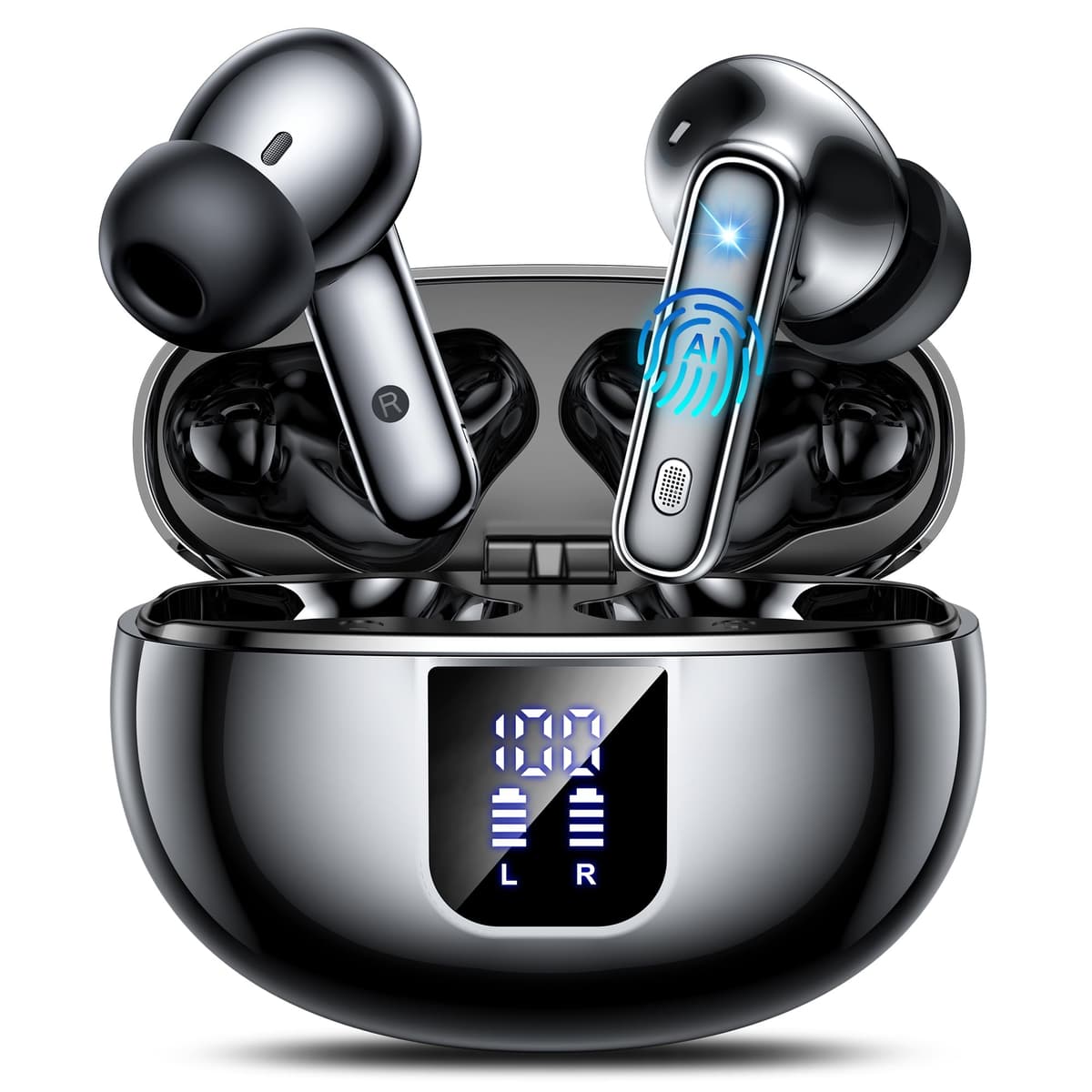 AI Translation Earbuds Real Time-188 Language Translator Earbuds,Simultaneous Interpretation Translator Ear Buds,No Subscription Audifonos Traductores Inglés Español,AI Translating Earbuds for Travel - 79% off