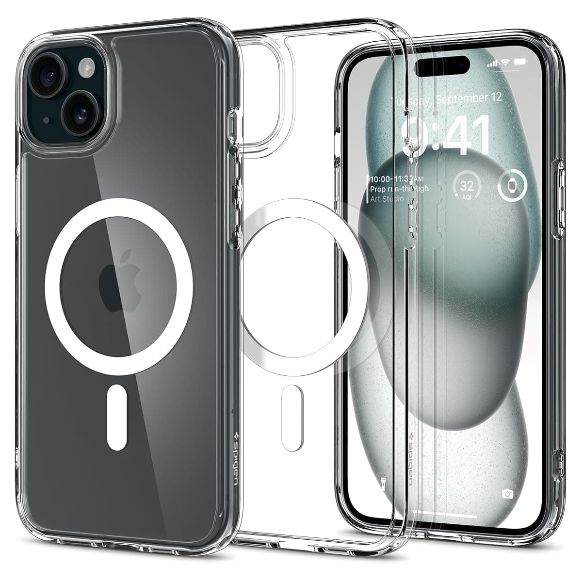 Spigen for iPhone 15/14/13 Case, Ultra Hybrid MagFit [Anti-Yellowing] [Compatible with Magsafe] - Clear - 66% off
