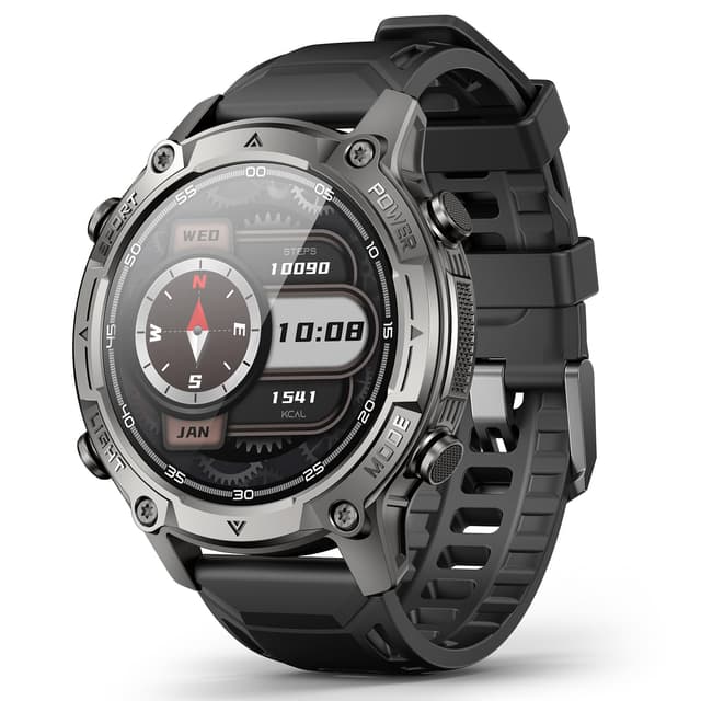 2026 AI Smart Watch with Standalone GPS & Offline Maps, 5ATM Waterproof, 1.43" AMOLED, 21-Day Battery, 178 Sports Modes, Compass, Heart Rate/SpO2/Stress/Sleep Monitor, for Android iOS Men Women Black - 71% off