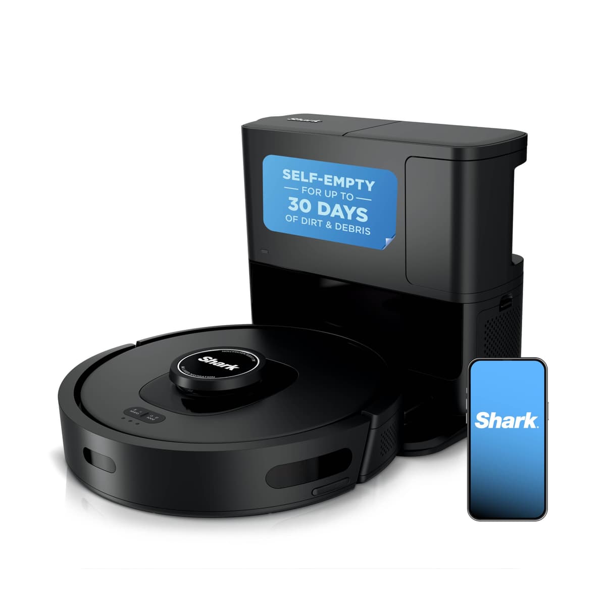 Shark AV2501S AI Ultra Robot Vacuum, with Matrix Clean, Home Mapping, 30-Day Capacity HEPA Bagless Self Empty Base, Perfect for Pet Hair, Wifi, Dark Grey - 51% off