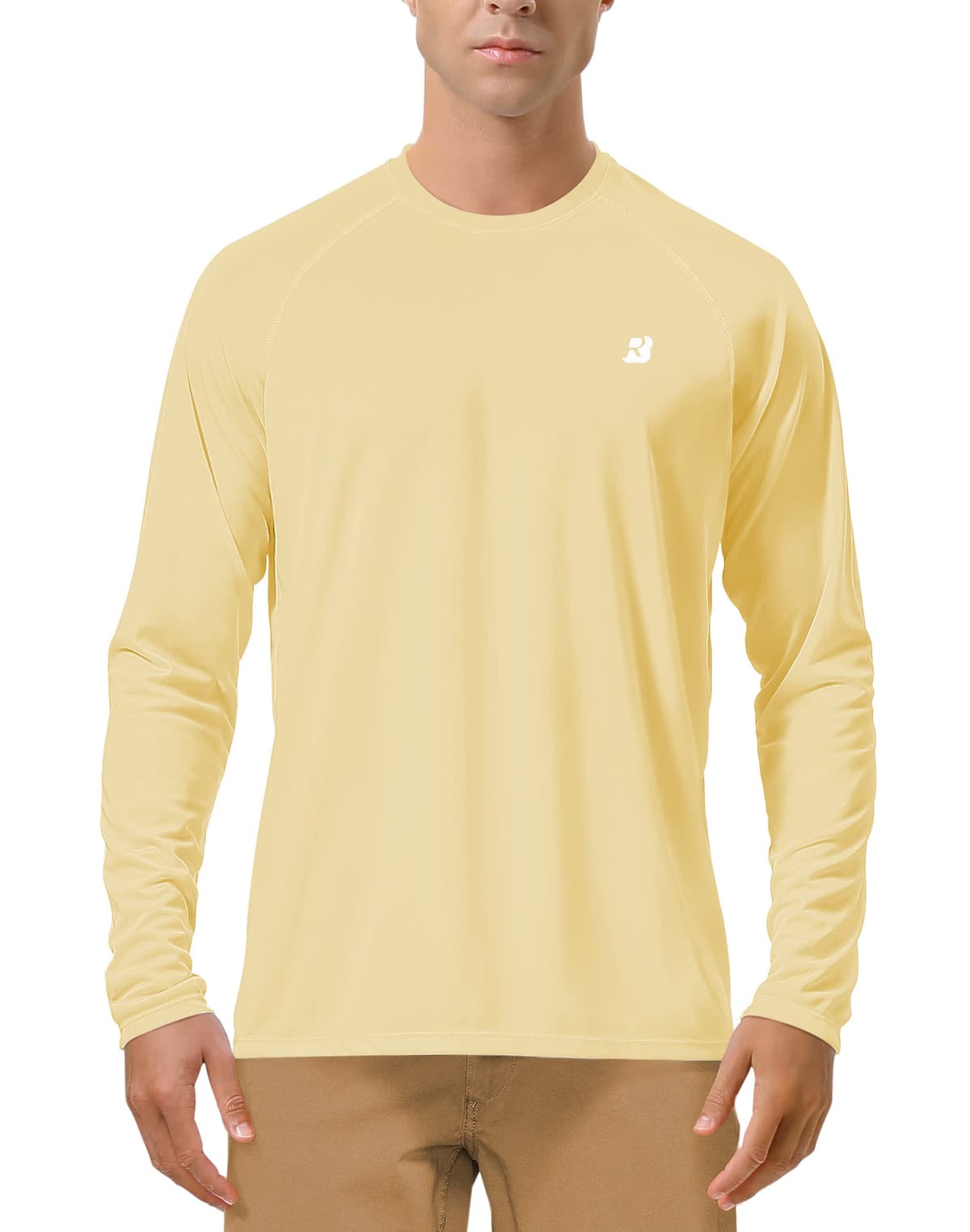 Roadbox Mens UPF 50+ UV Sun Protection Shirts Outdoor Long Sleeve SPF Rash Guard for Fishing Hiking Swimming Running - 61% off