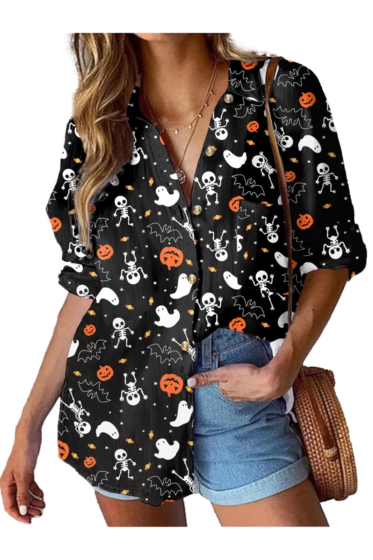 HOTOUCH Womens Linen Button Down Shirt Casual Long Sleeve Cotton Blouse Loose Fit Collared Work Gauze Tops with Pocket - 71% off