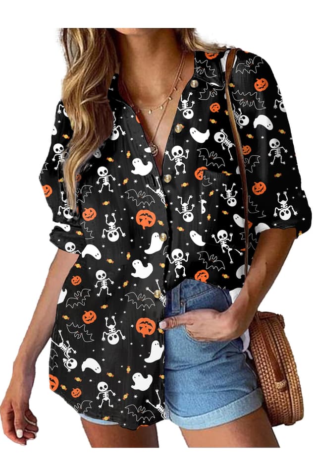 HOTOUCH Womens Linen Button Down Shirt Casual Long Sleeve Cotton Blouse Loose Fit Collared Work Gauze Tops with Pocket - 71% off